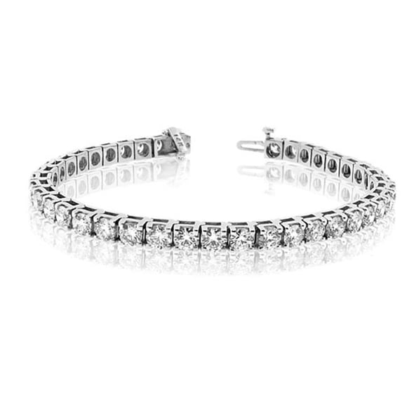 2.00 Ct. Diamond Tennis Bracelet 14K Gold Four Prong Setting Double Safety Lock H-J Si-I Quality