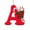 A, variant on 26 Letters Christmas Tree Decorative Pendants with Candy Ornaments Personalized Initials Decoration for Xmas Tree Holiday Party Home Decor