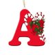 thumbnail image 1 of Personalized Acrylic Christmas Tree Ornaments Alphabet Letter Decorations with Santa Hat Design for Party Xmas Decoration Pendant Hanging Decor, 1 of 3