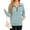 Light Blue, variant on TARAINYA Women Oversized Half Zip Sweatshirt Casual Quarter Zip Pullover with Pocket
