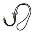 thumbnail image 4 of Bolo Tie Collar Vintage Necktie Western Cowboy Colgante con Lanyard Trenzado a Mano Diseño Único Adecuado para Hombres Y Mujeres Sociales Disf Bronce, 4 of 8