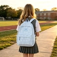 thumbnail image 2 of Cute Bow Knot Casual Backpack for Middle School Students Lightweight Stylish Schoolbag With Soft, 2 of 4