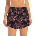 thumbnail image 2 of Sigee Orchids Flowers for Women's Athletic Shorts High Waisted Running Shorts Pocket Sporty Short Gym Elastic Workout ShortsSmall, 2 of 9