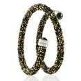 thumbnail image 2 of Black and Gold Glittery Wrap Around Luxurious Crystal Bracelet, 2 of 5