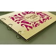 thumbnail image 4 of Personalized Wedding Guest Book Wood Engraved Bride & Groom Unique Design Advice Book, 4 of 6