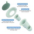 thumbnail image 3 of Uxcell Shower Floor Drain Backflow Preventer, Valve Sewer Core Hair Catcher, Green 2 Pcs, 3 of 6