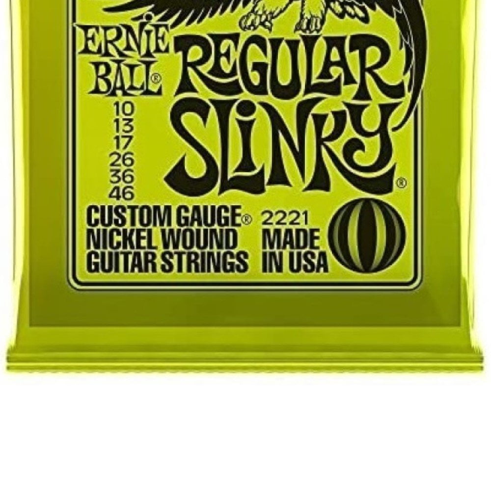 Ernie Ball Electric Guitar Strings 2221 Regular Slinky Nickel 10 To 46 2 Pack