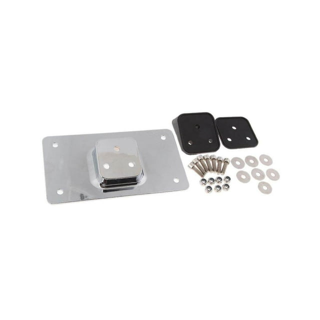 Laydown License Plate Frame Mount for Harley Sportster Dyna Plate Frame Holder with Softail Chrome