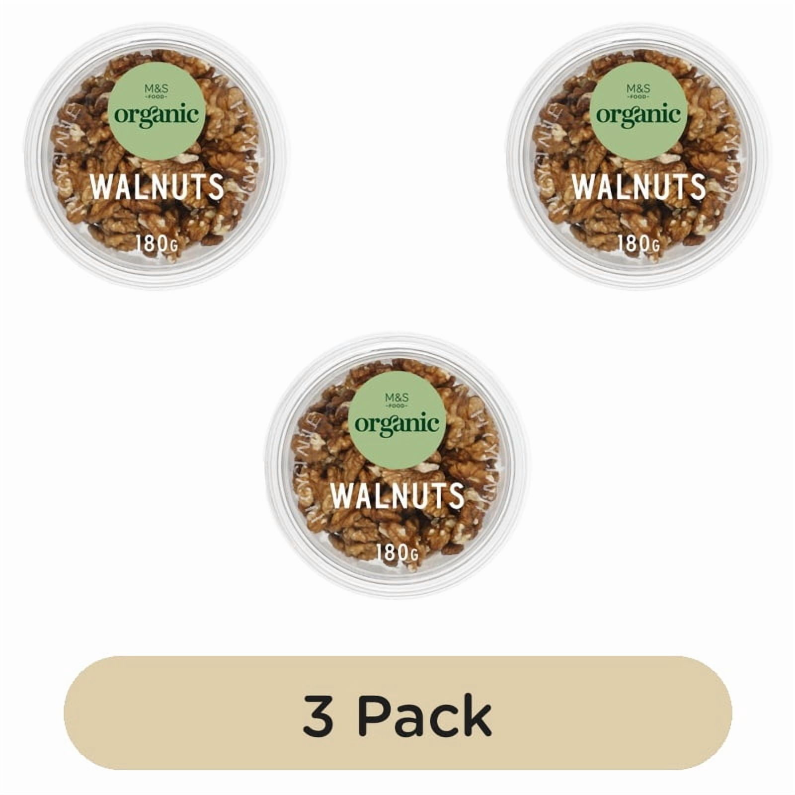 M&S Organic Walnuts 180g, British Import (Pack of 3)