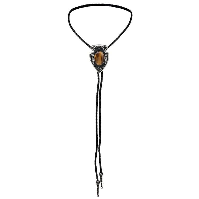 Cowboy leather necklace sale