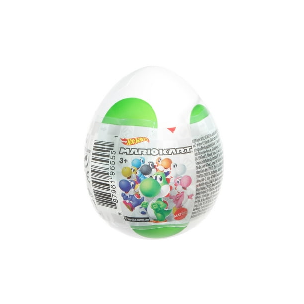 hot wheels mario kart yoshi egg with surprise kart inside