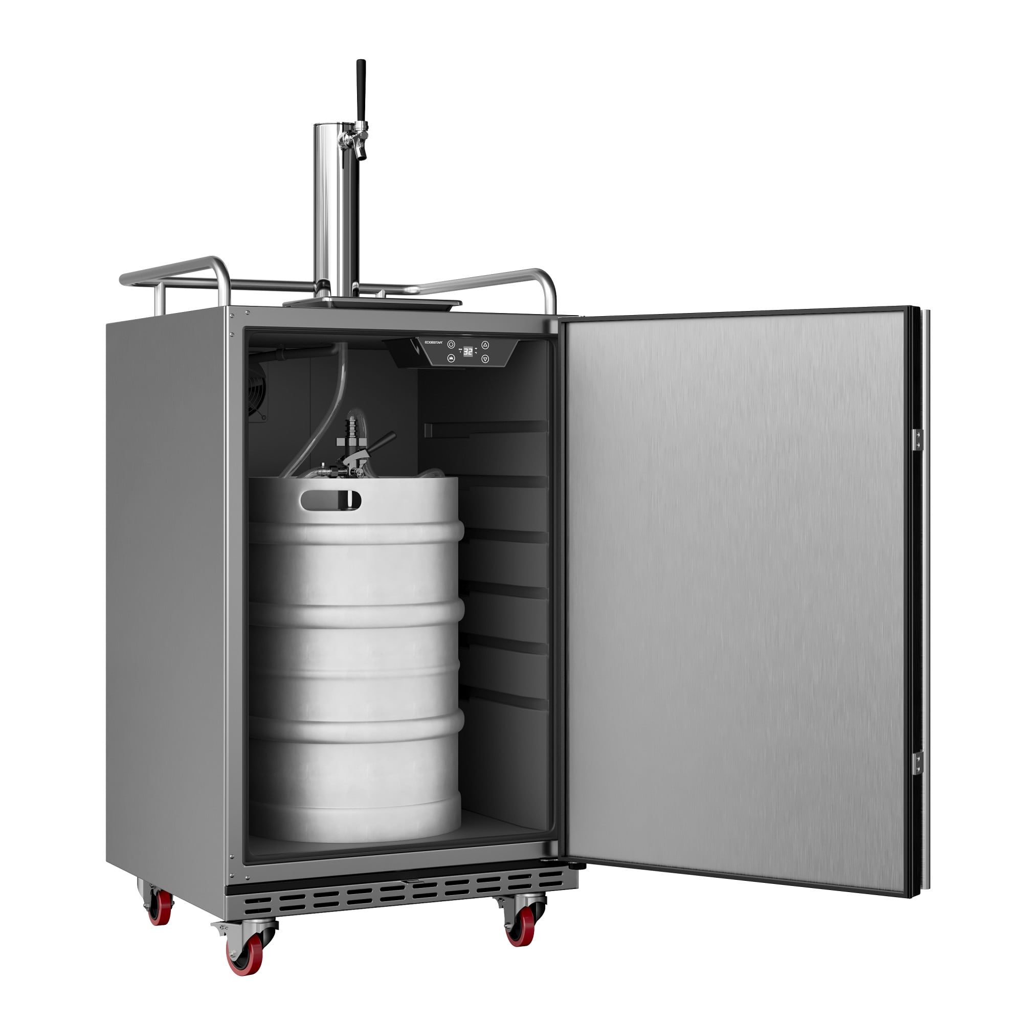 Edgestar Br7001od 24" Wide Outdoor Kegerator Conversion Refrigerator - Stainless Steel