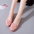 thumbnail image 5 of AUDeals Women's Ballet Flats Rhinestone Lace Slip On Mary Jane Dress Shoes for Wedding Work and Daily Walking, 5 of 6