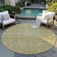 thumbnail image 6 of Addison Rugs Chantille Indoor/Outdoor Transitional Damask Wheat Washable Round Rug, 8' x 8', 6 of 6