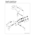 thumbnail image 3 of Kingston Brass CA23T8 Vintage 3-3/8" Tub Wall Mount Clawfoot Tub Faucet with Hand Shower, Brushed Nickel, 3 of 4