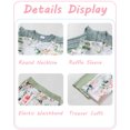 thumbnail image 6 of 6 Months Baby Girls Clothes 12 Months Girl 2 Pack Outfits Set Infant Girl Long Sleeve Top Pants 4PCS Clothing Set Green, 6 of 6