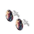 thumbnail image 2 of Dinosaur Elegant Stainless Steel Cufflinks for Formal Attire - for Weddings and Business Meetings, 2 of 6