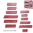 thumbnail image 3 of 12 Pack Magnetic Toolbox Labels 3D Printed Reusable Tool Box Drawer Tags – Easy Tool Organization for Garage, Carts & Cabinets, 3 of 9
