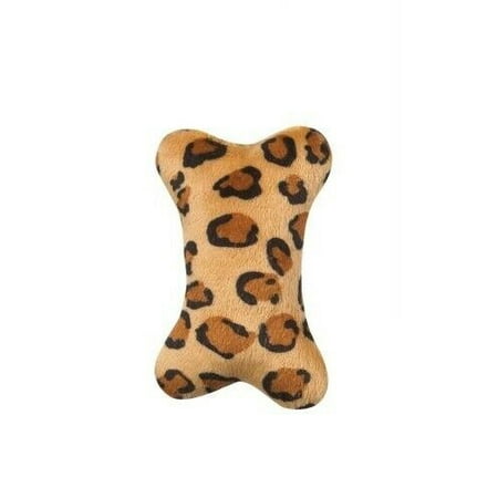 Small Dog Toys Mini Wild Style Plush Bone Safari Jungle Animal Print Squeaker 5