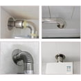 thumbnail image 5 of Highcool 4Pcs Wall Split Flange, Designed for 3.15"(80mm) Diameter Pipes, Steel Round Escutcheon Plate for Wall-mounted Water Pipe Cover, Silver, 5 of 5