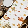 thumbnail image 2 of Maple Leaf Table Runner, Autumn Thanksgiving Kitchen Dining Table Decoration for Home Party Decor 13x72 Inches, 2 of 9