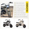 thumbnail image 6 of 49cc Mini Bike Gas Powered 4-Stroke Off Road Dirt Bike for Teens, Mini Bike Gas Power with Pull Start & Disc Brake,Max Speed up to 20 MPH,Grey, 6 of 7