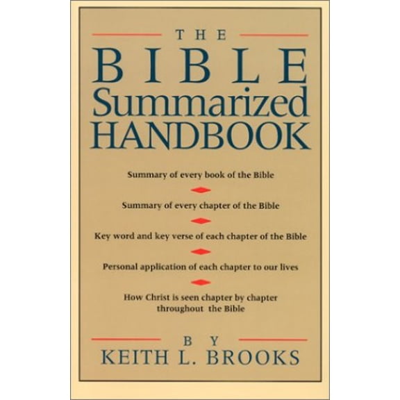 Pre-Owned The Bible Summarized Handbook Paperback