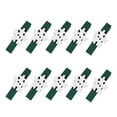 thumbnail image 3 of 10 Uds. De Clips de para Navidad, adornos navideños DIY, decoración de fiesta de año nuevo, Clip de pared de fotos, decoraciones para Kits de decoración para fiestas Pinza verde+flor blanca Injueey HA001767-05, 3 of 6