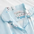 thumbnail image 4 of Chiikawa Cartoon Cute Hachiware Pajamas Women's Summer New Short-sleeved Home Wear Three-piece Set, 4 of 10