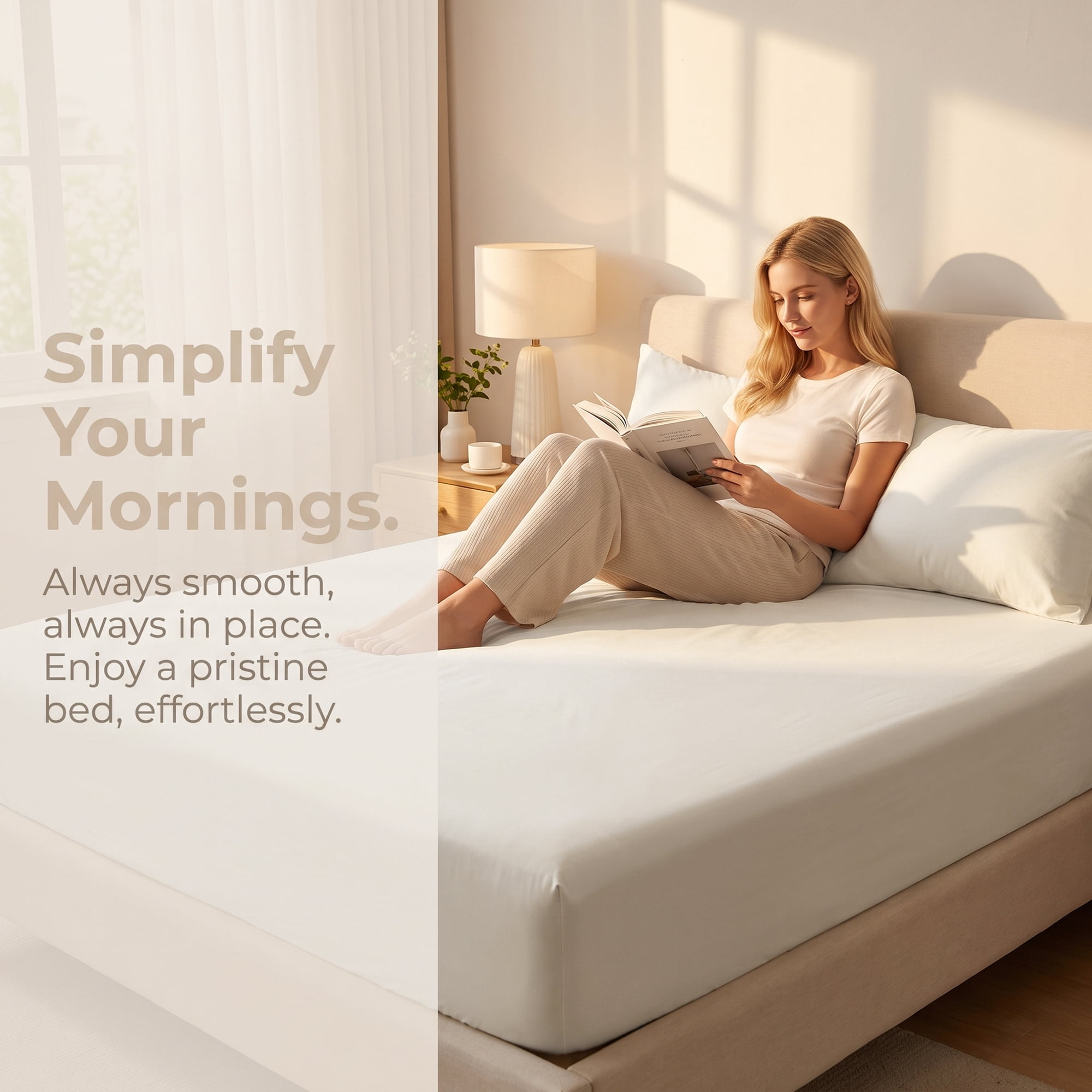 Unique Bargains Microfiber Bed Sheets Cooling for Comfortable Sleep 59.1"x78.7" White