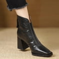 thumbnail image 6 of Wowcloth Women's Ankle Boots - Fashion Casual Winter Comfort Solid Color Pointed Toe with Chunky High Heel for Daily Wear, 6 of 9