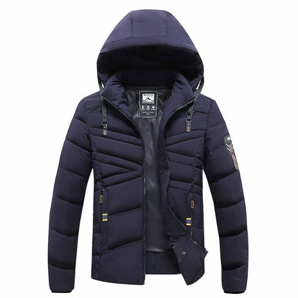 Men s Coats And Jackets Hooded Men s Hooded Collar Winter Casual