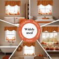 thumbnail image 6 of Burnt Orange Tie Up Valance Curtains for Windows, Kitchen Curtains Window Treatments, Fall Autumn Thanksgiving Farmhouse Solid Color Short Window Shades Valances for Bedroom Bathroom Cafe 54"x18", 6 of 8