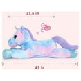 MorisMos Giant Unicorn Stuffed Animal 43'' Soft Big Unicorn Plush Toy
