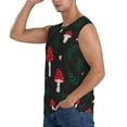 thumbnail image 3 of Gaeub Amanita Mushroom Men's Sleeveless Muscle Shirts Workout Tank Tops, Odor Protection and Comfortable - XX-Large, 3 of 8
