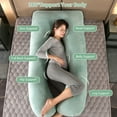 thumbnail image 2 of BATTOP Pregnancy Pillow,U-Shape Full Body Maternity Pillow with Removable Cover for Adults Sleeping,Support for Head,Back,Hips,Legs,Belly, 2 of 7
