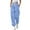 Sky Blue, variant on ManxiVoo Womens High Waisted Wide Leg Joggers with Pockets Comfortable Workout Trousers L Size Beige