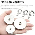 thumbnail image 4 of FINDMAG Super Strong Neodymium Fishing Magnets, 1600lbs Pulling Force Rare Earth Magnet with Countersunk Hole Eyebolt for Retrieving in River and Magnetic Fishing (120mm), 4 of 6