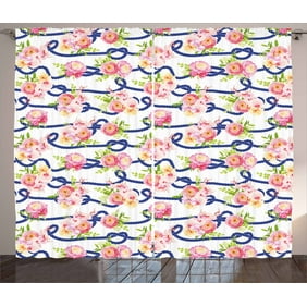 Navy And Blush Curtains 2 Panels Set Twisted Blue Marine Rope And