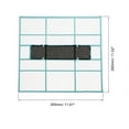 thumbnail image 2 of Unique Bargains Écran de Filtre à Air en Plastique 11.81 Pieds x 11.02 Pieds pour Climatiseur Remplacement pour HVAC Bleu Noir, 2 of 5