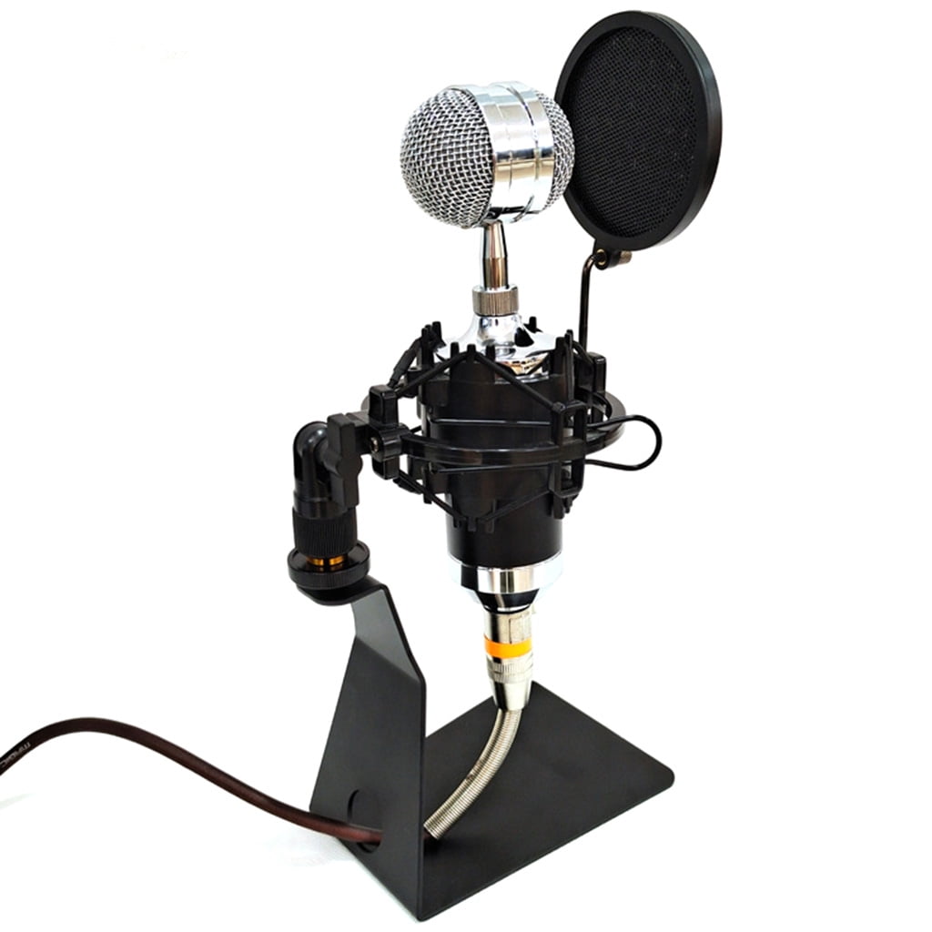 Iron for Triangle Metal Microphone Stand, Microphone Desktop Shock Mount, Directional Universal Accessories