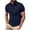 Navy, variant on Taqqpue Golf Shirts for Men Solid Color V Neck Button Short Sleeve T-Shirt Moisture Wicking Quick Dry Active Gym Workout Blouse Tops