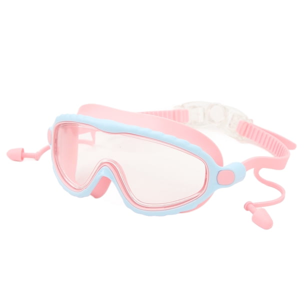 Juego De Gorros Para Gafas De Natación Para Niños, Cómodas Gafas De Natación Con Montura Grande, Tapones Para Los Oídos Con Clip Para La Nariz, Protección UV Impermeable,
