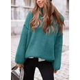 thumbnail image 2 of PRETTYGARDEN Women's Knit Oversized Sweater Fall Fashion Casual Long Sleeve Turtleneck Chunky Pullover Tops Winter Clothing, 2 of 7