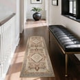 thumbnail image 6 of Washable Kitchen Runner Rug 2x5 ft, Non Slip Soft Low Profile Kitchen Rug with PVC Backing, Vintage Distressed Medallion Oriental Rug for Kitchen Sink, Hallway & Laundry Room, 6 of 6