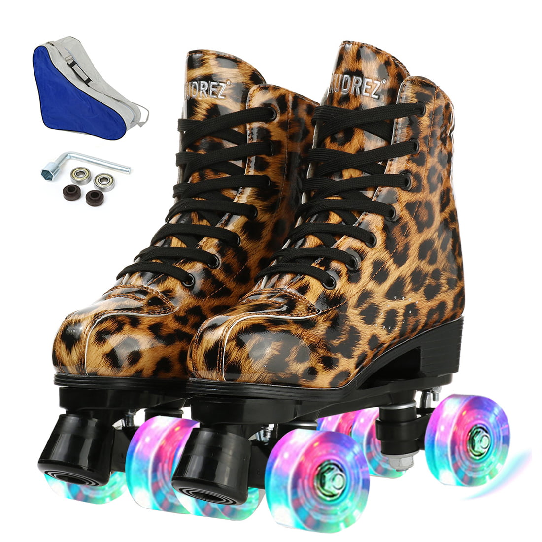 Double-wheeled casual shoes swivel four-wheel double-purpose inline skates shoes 