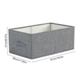 thumbnail image 3 of Fabric Storage Box Foldable Wardrobe Organizer Drawer Container Large Capacity Clothes Toy Storage Bin Space Saving Collapsible Storage Basket For Closet Bedroom Living Room Home Organization Use, 3 of 6