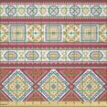 thumbnail image 2 of Ambesonne Tribal Fabric by the Yard Microfiber, Aztec Motifs Elements, 1 Yard, Pale Ruby Apricot, 2 of 2
