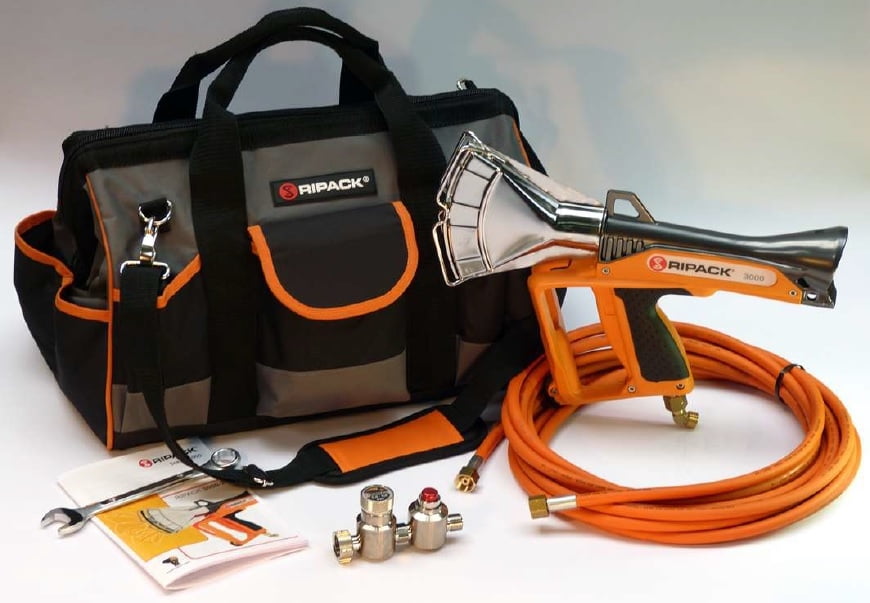 Ripack 3000 Heat Gun Kit - Heat Gun, Case & Pressure Regulator