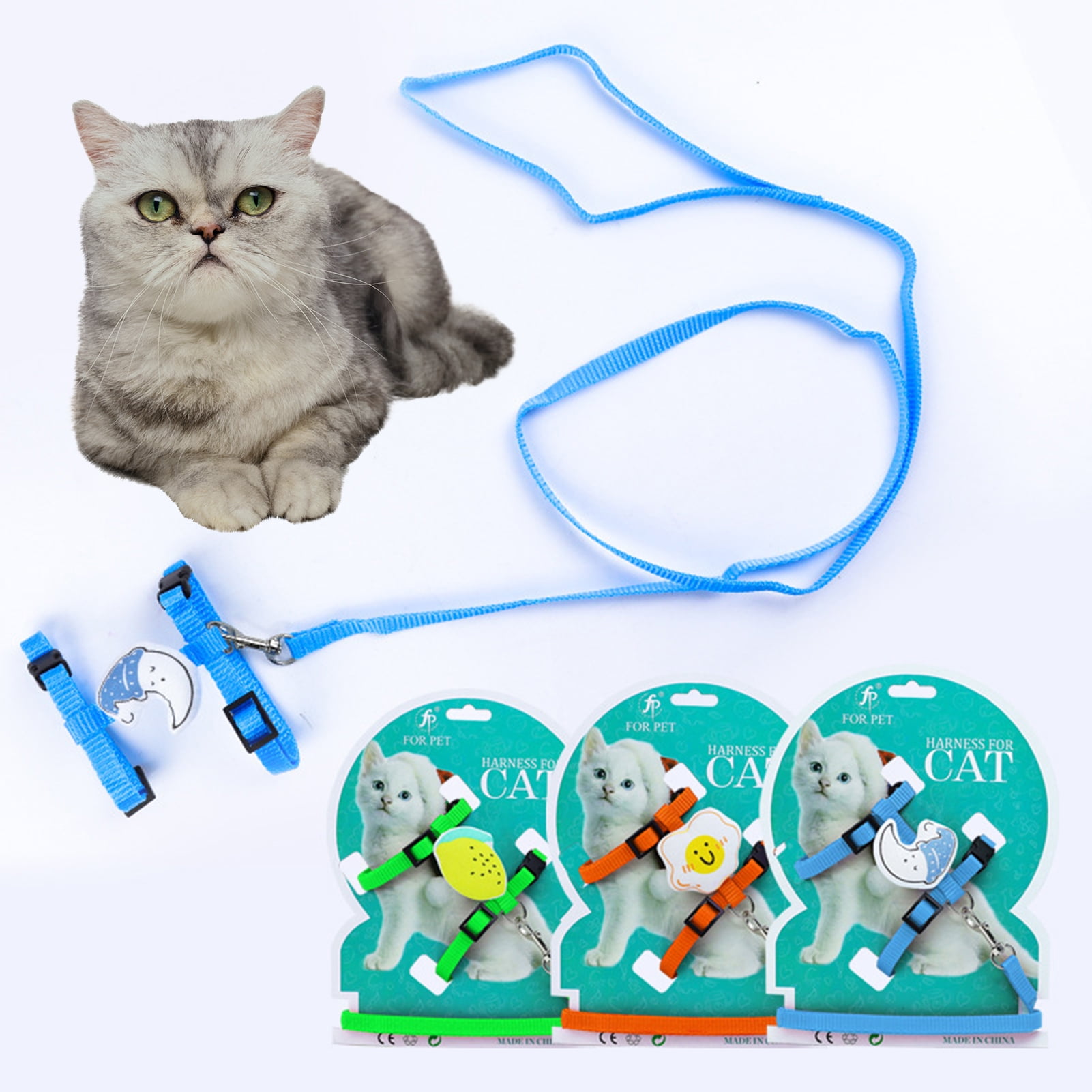 shenmeida Cat Harness for Walking, Escape Proof Soft Adjustable Vest